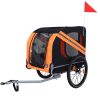 Large Folding Bike Trailer for Dogs â€“ 66LB Capacity All-Terrain Pet Carrier, Durable Steel Frame for Cycling, Jogging, Camping & Outdoor Adventures