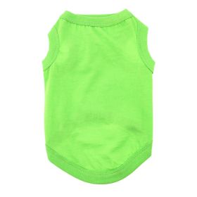 100% Cotton Dog Tanks - Green Flash (Option: Large)
