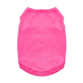 100% Cotton Dog Tanks - Rasberry Sorbet (Option: Large)