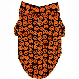 Halloween Jack-O-Lantern Camp Shirt (Option: Large)