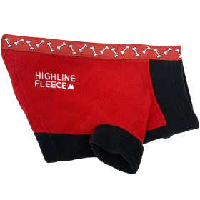 Highline Fleece Coat-Red and Black With Rolling Bones*LC=Large Chest (Option: Size 20)